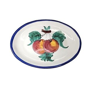 Vietri Italy, Buon Giorno, Apple Large Oval Serving Platter, 16 1/4"